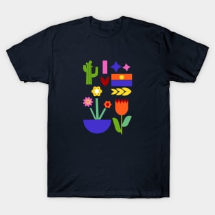 Abstract floral art design T-Shirt